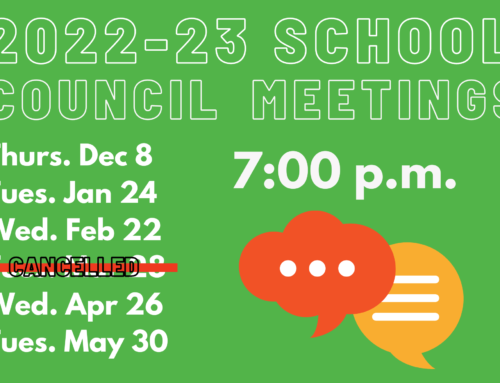 School Council Meeting Dates